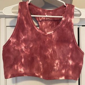 Zella cropped racer back tank